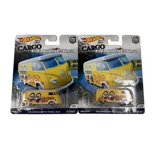 Hot Wheels‎ 2017 Cargo Carriers Volkswagen T1 Panel Bus Lot Of 2